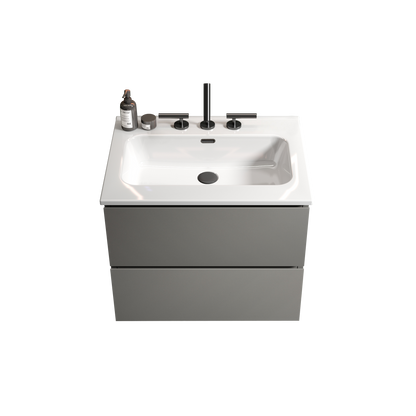 TIA 24" Wall Mount Space Grey Bathroom Vanity