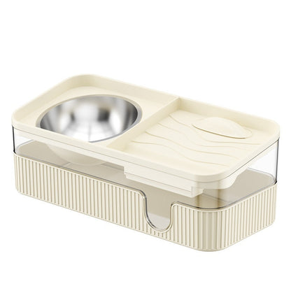 Automatic Filtration And Circulation Large-capacity Cat Feeding And Drinking Water Dispenser