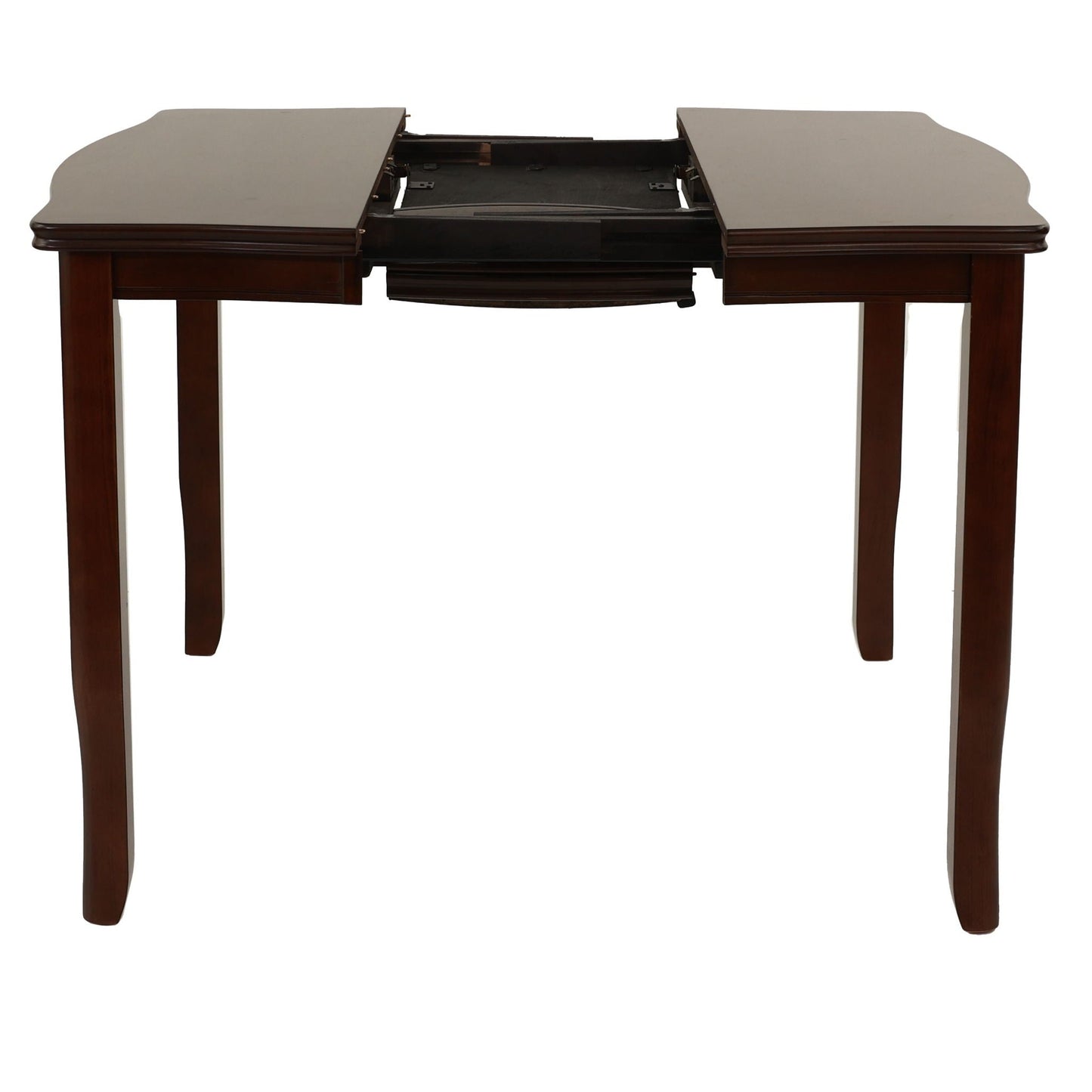 7 Piece Counter Height Dining Set With Butterfly Leaf Table And Chairs - Brown / Espresso