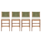 4 Pieces Arly Green Outdoor Bar Stool Set