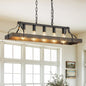 34-Inch Black and Gold Vintage Pendant Light