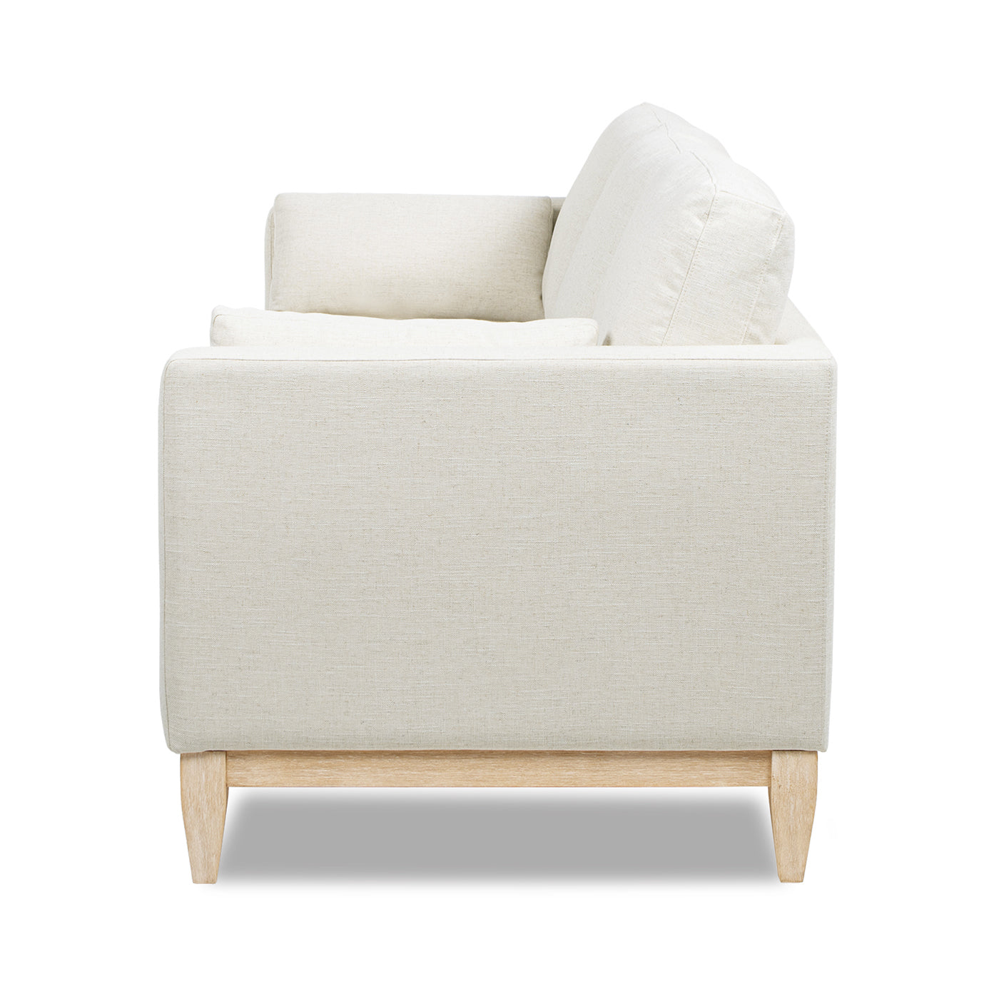 Knox 84' Modern Farmhouse Sofa, Flax White Linen