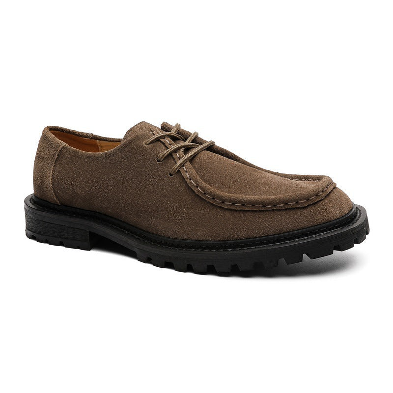 Retro Thick-soled Lace-up Casual Shoes