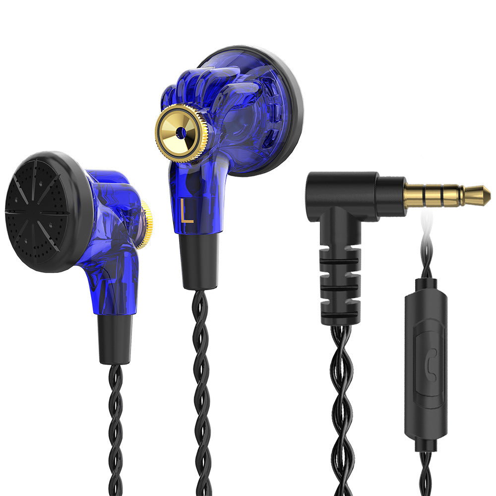 Wired Music Headset Flat Head Earbuds Computer Mobile Phone Universal