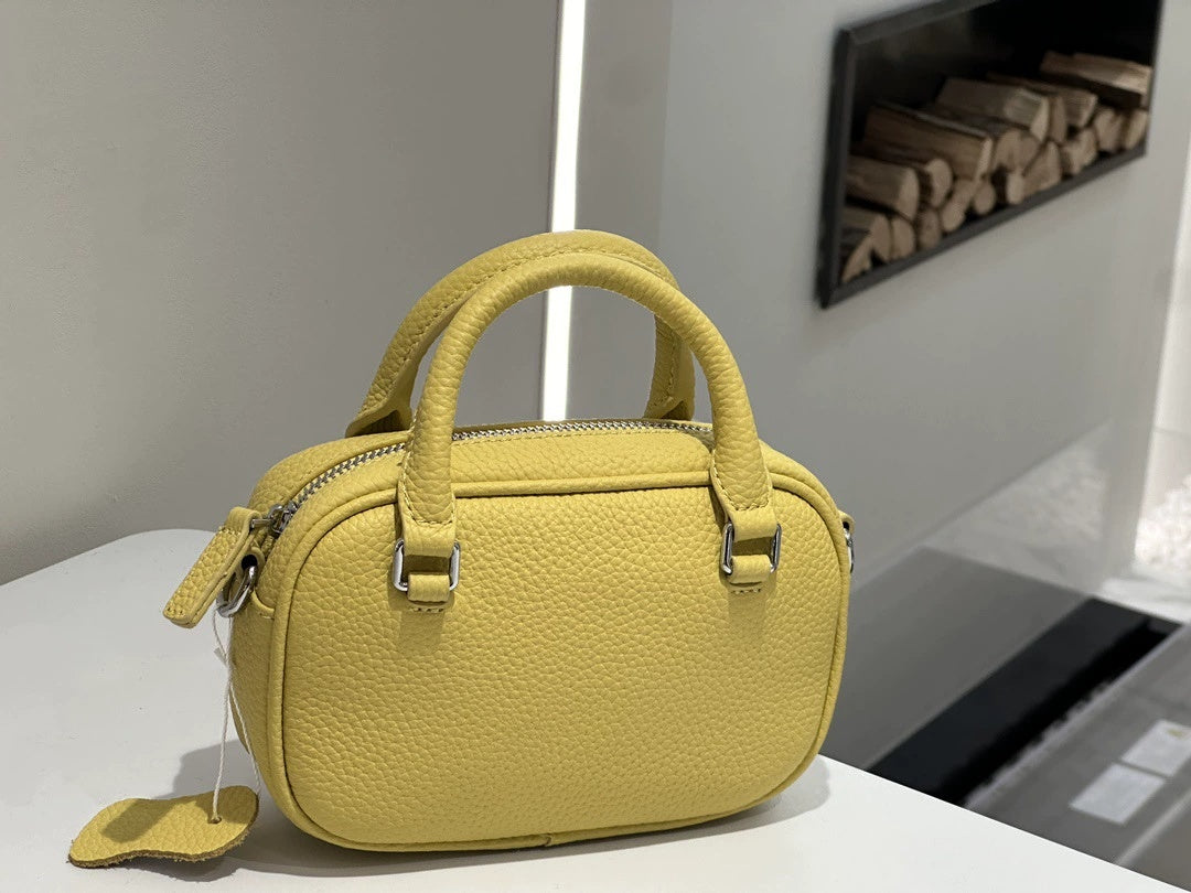 Light Luxury Women's Handbag, Stylish And Elegant Tote, Simple And Versatile, Top-layer Cowhide, Single Shoulder And Crossbody Bag, Mini Handbag