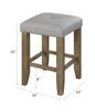 Charnell Tapered Leg Dining Stool with Storage Base