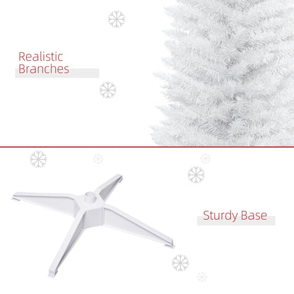 HOMCOM 7' Artificial Pencil Christmas Tree