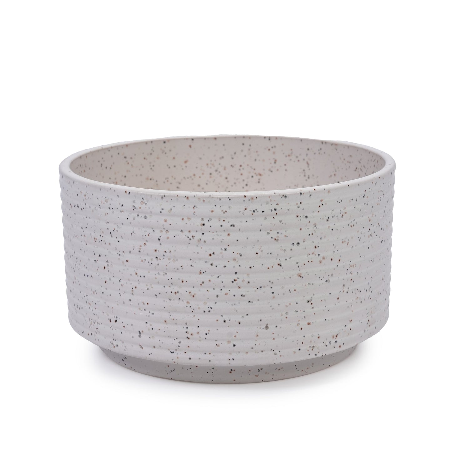 2 Pieces Ceramic Flowerpot Set, Milk White