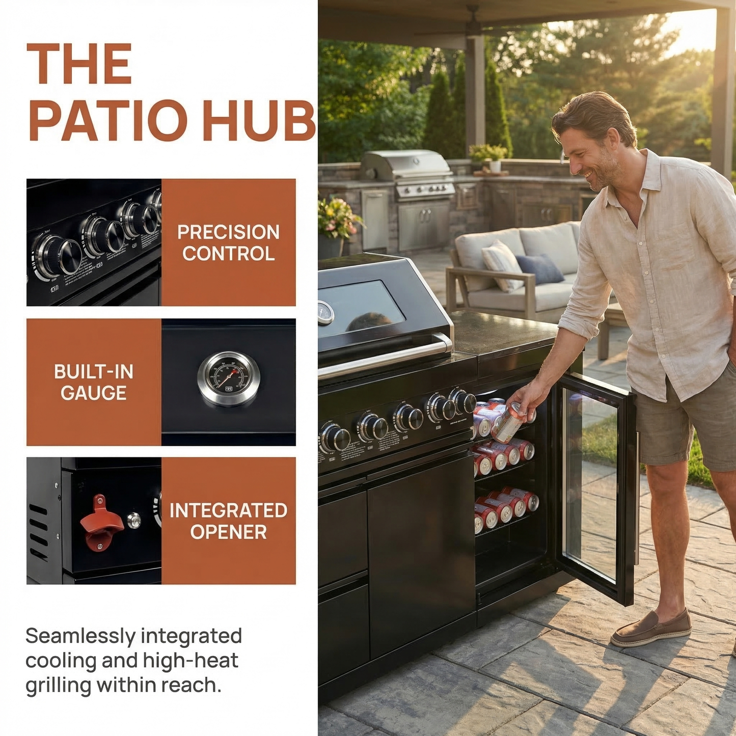 6-Burner Propane Gas Grill
