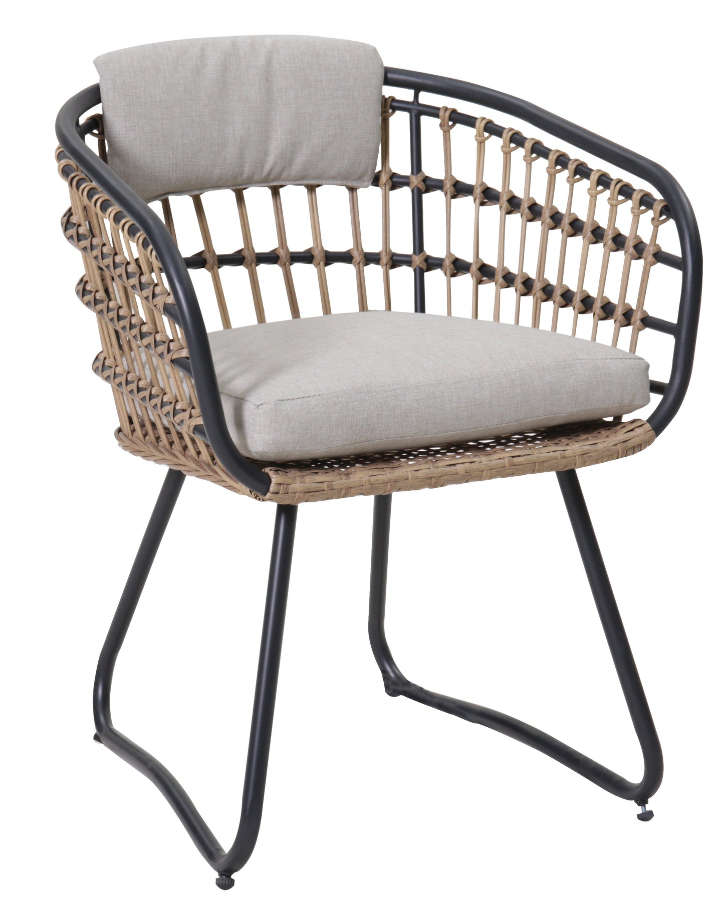 Outdoor Wicker Dining Chairs Set of 2 with Cushions