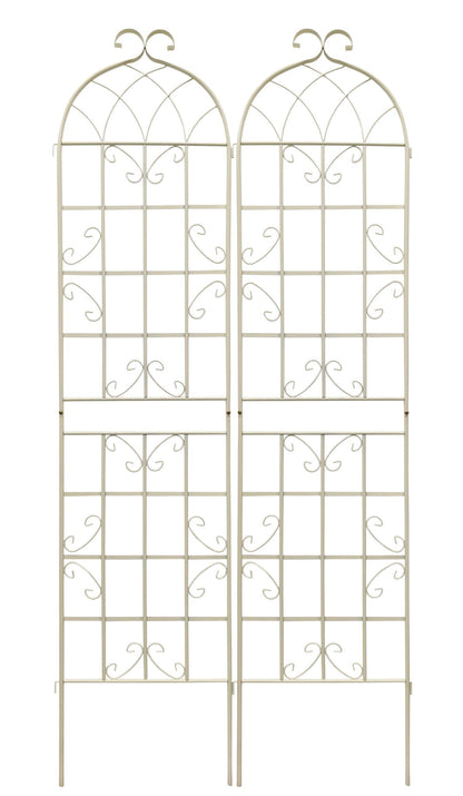 Metal Garden Rustproof Trellis For Climbing Plants Outdoor Flower Support