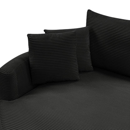 Oversized Double Chaise Lounge Sofa With USB Ports