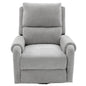 Manual Recliner Massage Chair With Swivel Rocker, 8 Massage Modes, Side Storage Pocket