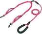 Pet Double Leash, One For Two, Double-Headed Dog Leash, 2 Dog Leashes, Telescopic Elastic Luminous Anti-Tangle Dog Leash
