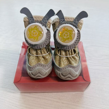 Pet Shoes, Mesh Fabric, Rotating Button, Small Dogs