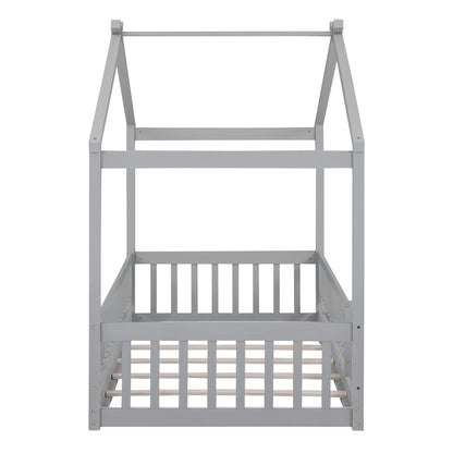 Bed House Bed Frame With Fence