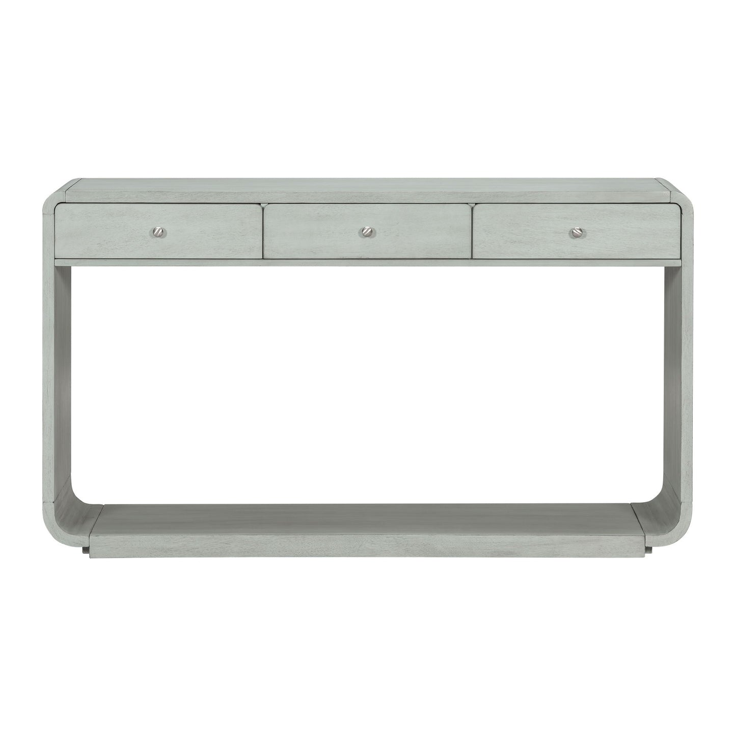 Console Table With 3 Drawers And Display Shelf