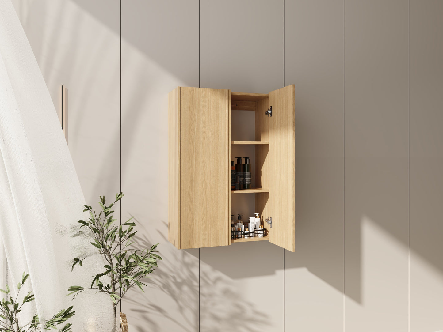 24 Inch Wall Mounted Side Cabinet Combination