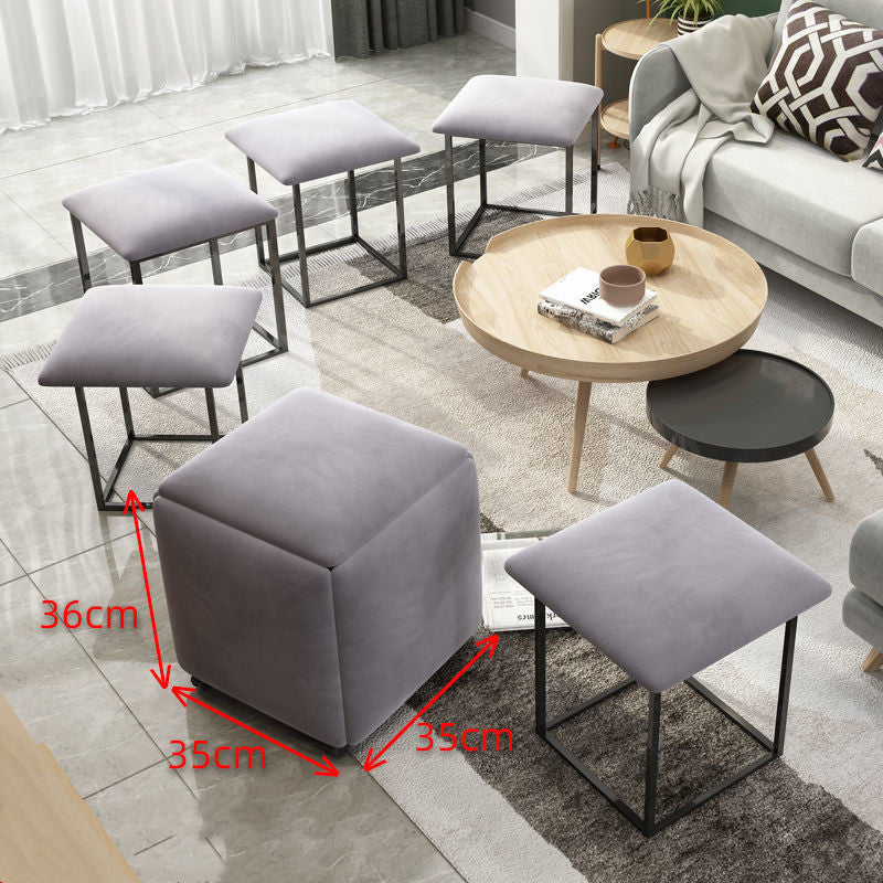 Rubik's Cube Stool Small Family Sofa For Shoes Small Bench