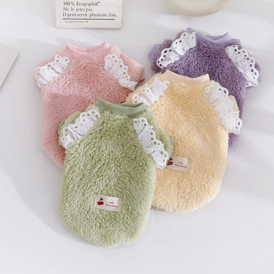 AutumnWinter Double-Faced Fleece Vest Warm Pet Clothes
