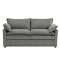 Modern Loveseat Sofa, Upholstered Couch With Side Storage Pockets