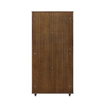 Basia Indoor Rubber Wood Cat Cabinet