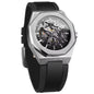 Automatic Mechanical Watch With A Rubber Strap