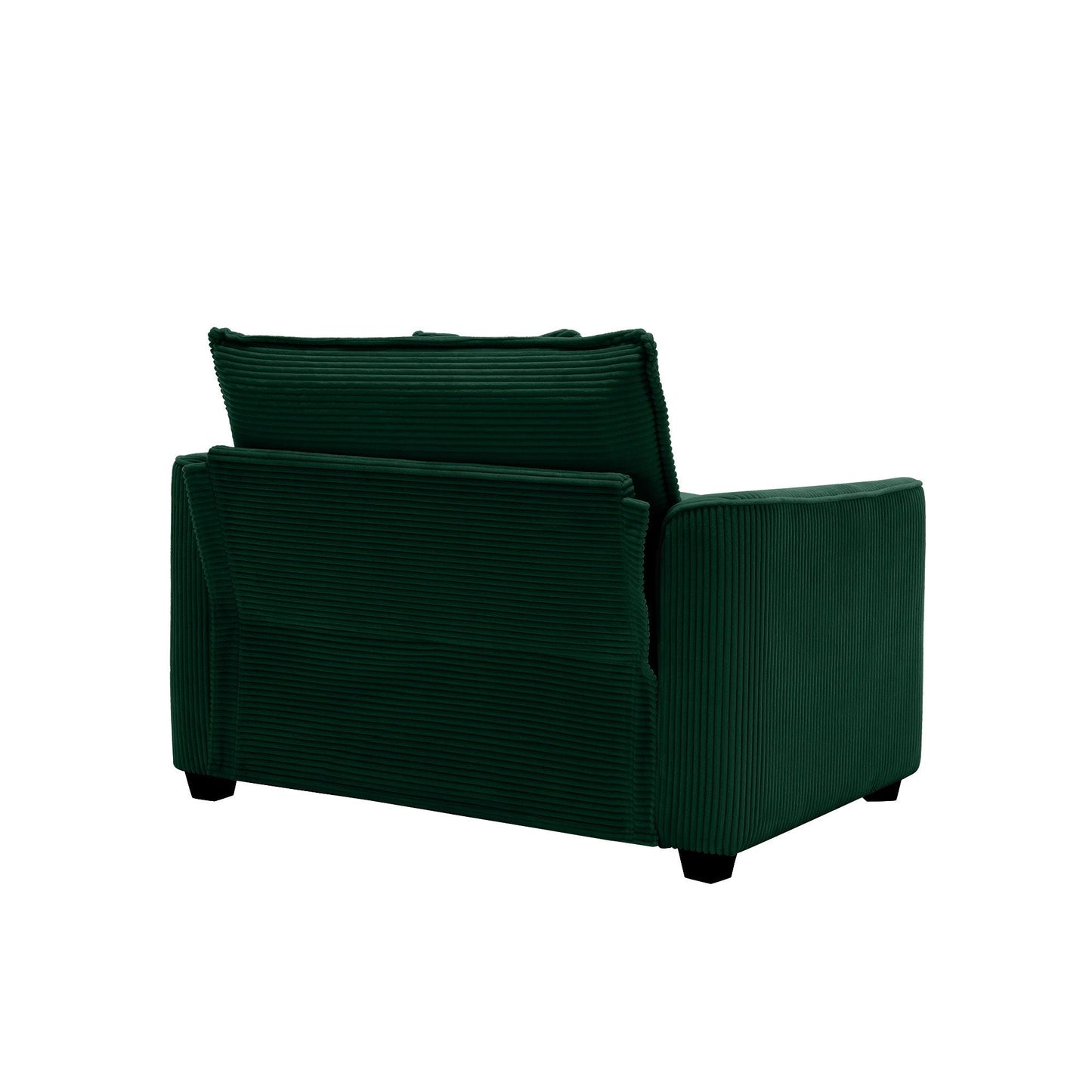 Modern Classic Fabric Single Chair Deep Seat Sofa With Pillow