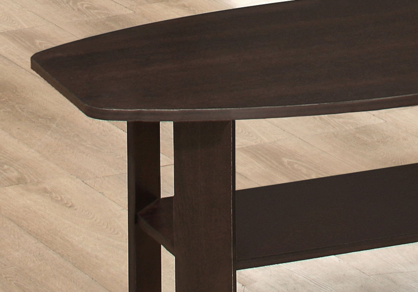 3-Piece Transitional Espresso Table Set for Living Room