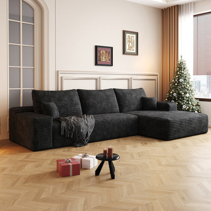 107" Cloud Sectional Couch with L-Shape Chaise