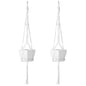2Pcs Plant Hanger Flowerpot Net Bag 40in Cotton Rope Plant Hangers 4Legs Plant Hanger Fit For Round Or Square Plant Pot 4-11in