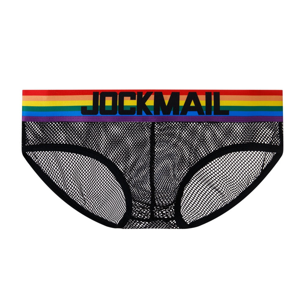 Mens Underwear Rainbow Mesh Breathable
