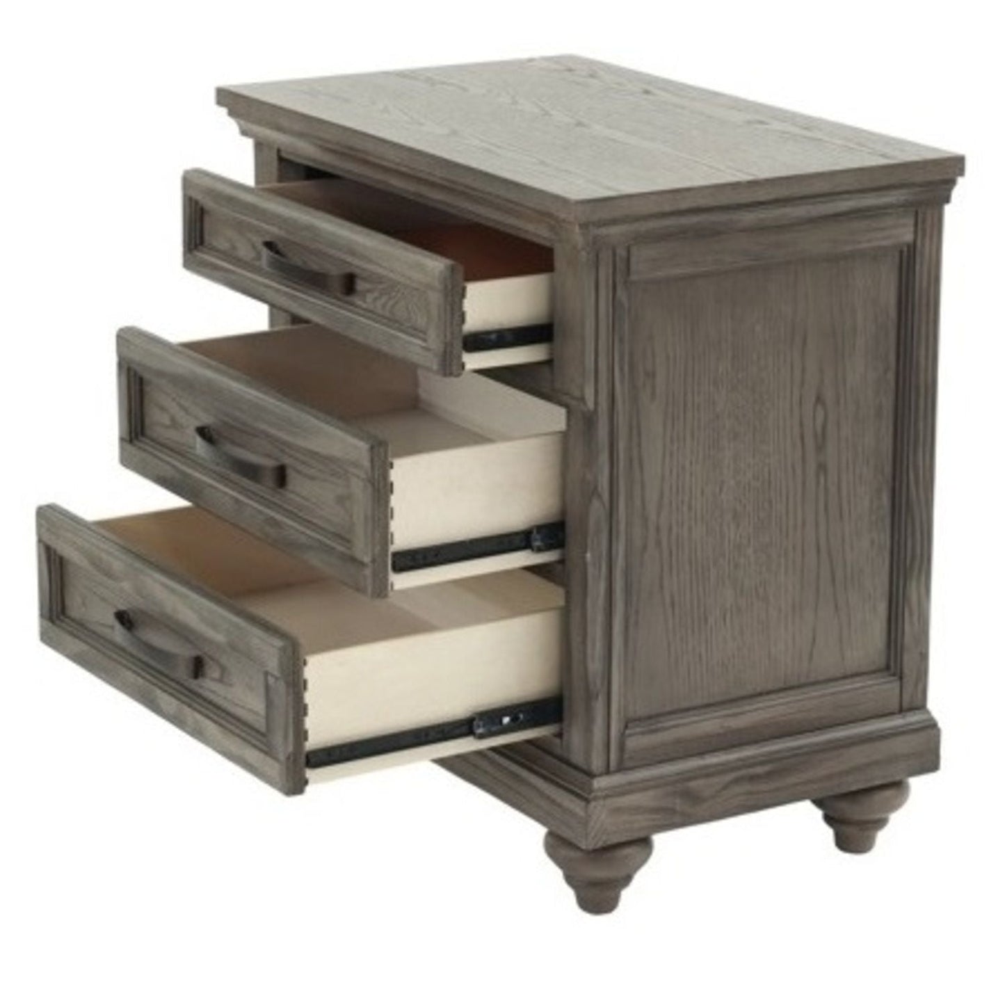 3 Piece Bedroom Set, Bed With 2 Nightstands