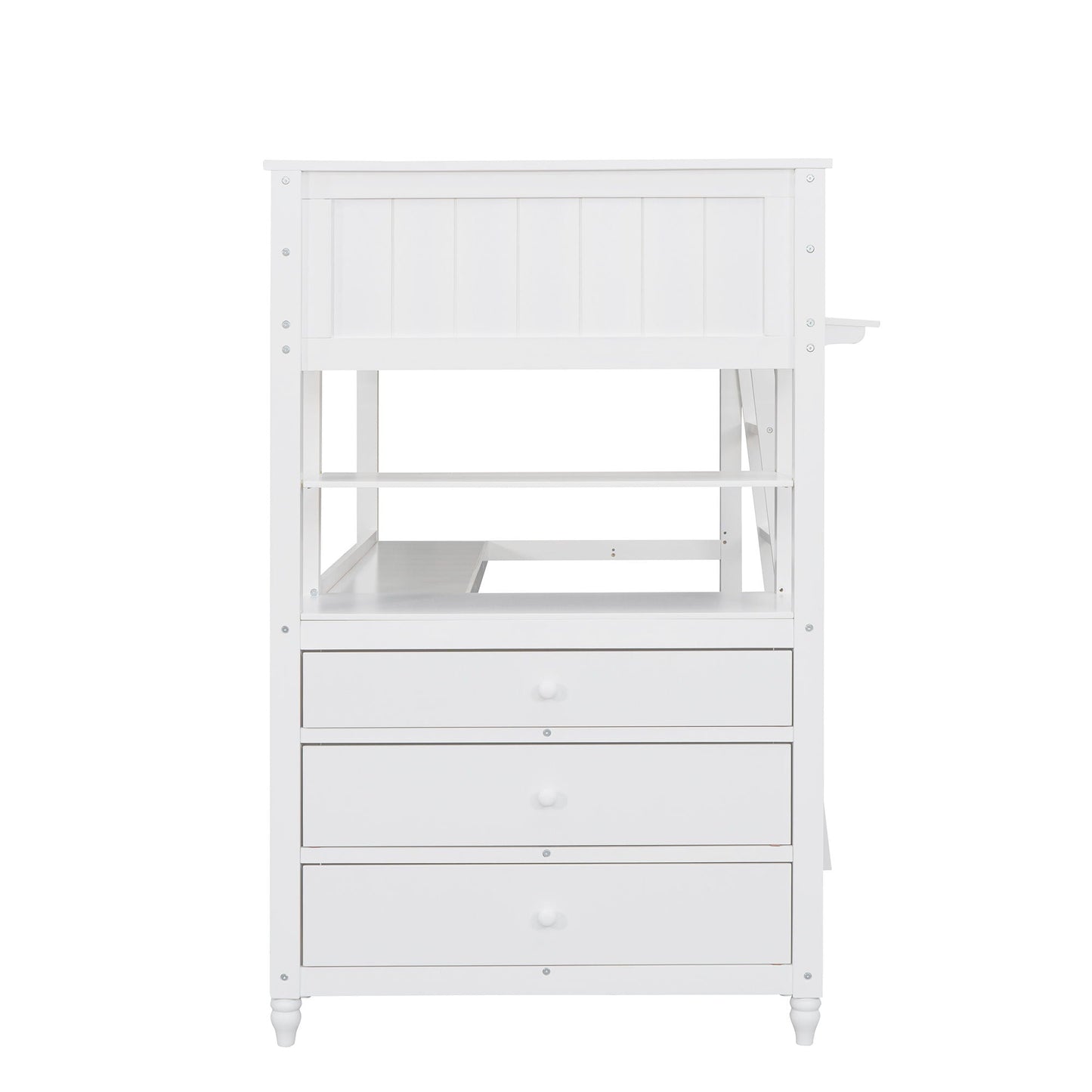 Loft Bed With Drawers With Desk And Shelves