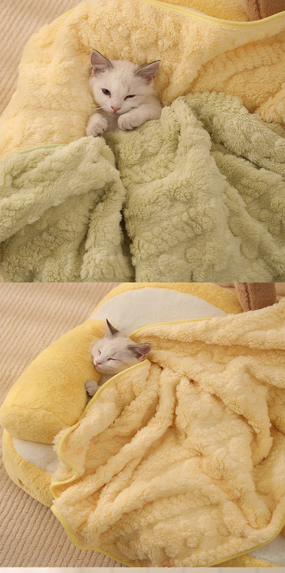 Thick Plush Waterproof Non-Slip Pet Pee Mat Cover For Cats & Dogs