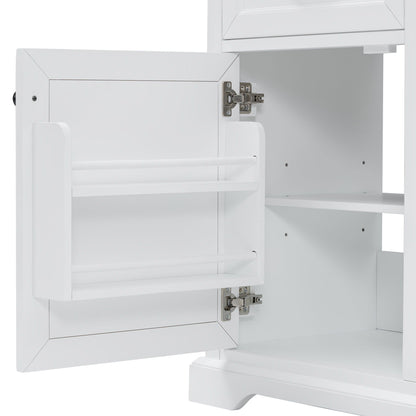 36" Bathroom Vanity With Sink, 2 Tip-Out Drawers, Soft Close Hinges