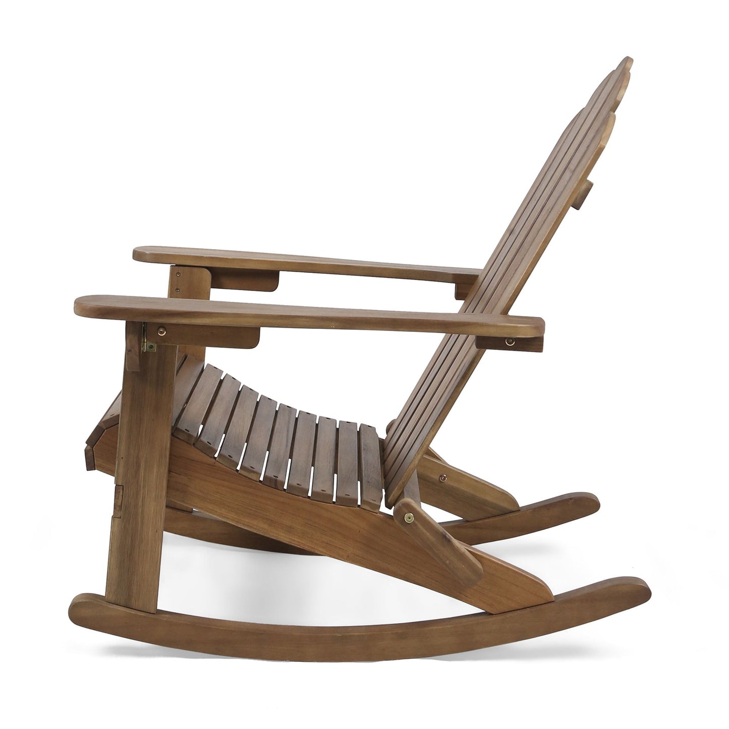 Echoes Outdoor Acacia Wood Adirondack Rocking Chair