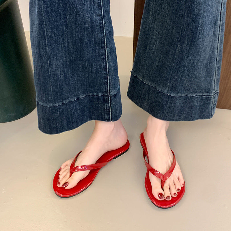 Womens Plus-size Flat Sandals For Spring And Summer