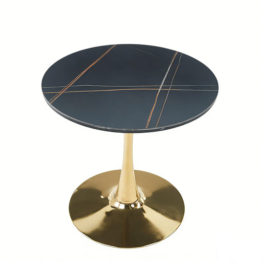 Mid-Century Tulip Table With Round Top and Pedestal Base