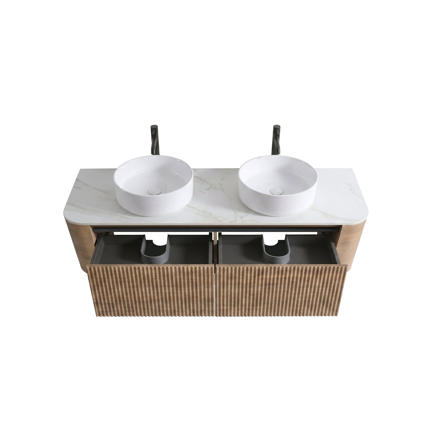 Erba 60 Inch Bathroom Vanity with Sink in Honey