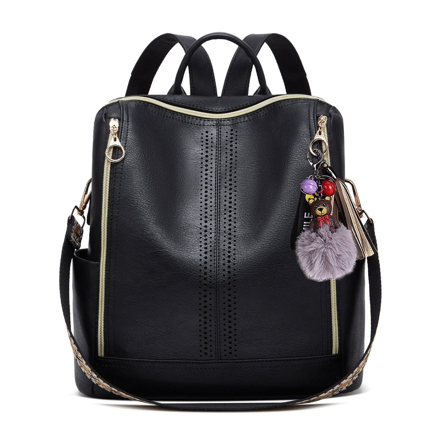 Springsummer Korean-style Casual Soft-leather Womens Backpack