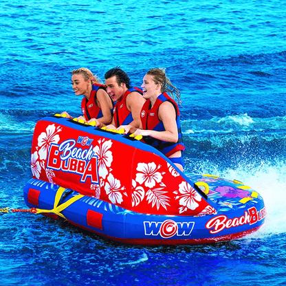 WOW Watersports Beach Bubba 3 Person 3P Towable w Webbing Foam Handles