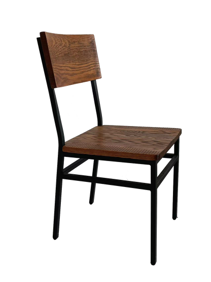 Set of 2 Assembled Commercial-Grade Farmhouse Style Dining Chairs