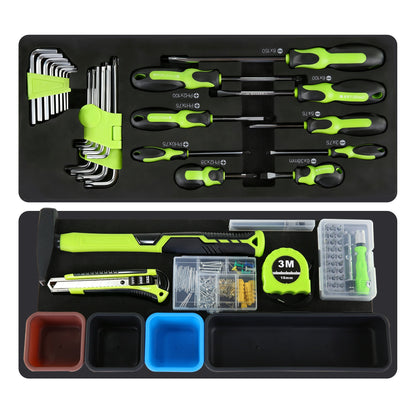 465-Piece Mechanics Tool Set with 3-Drawer Heavy Duty Metal Box Repair Tool Kit