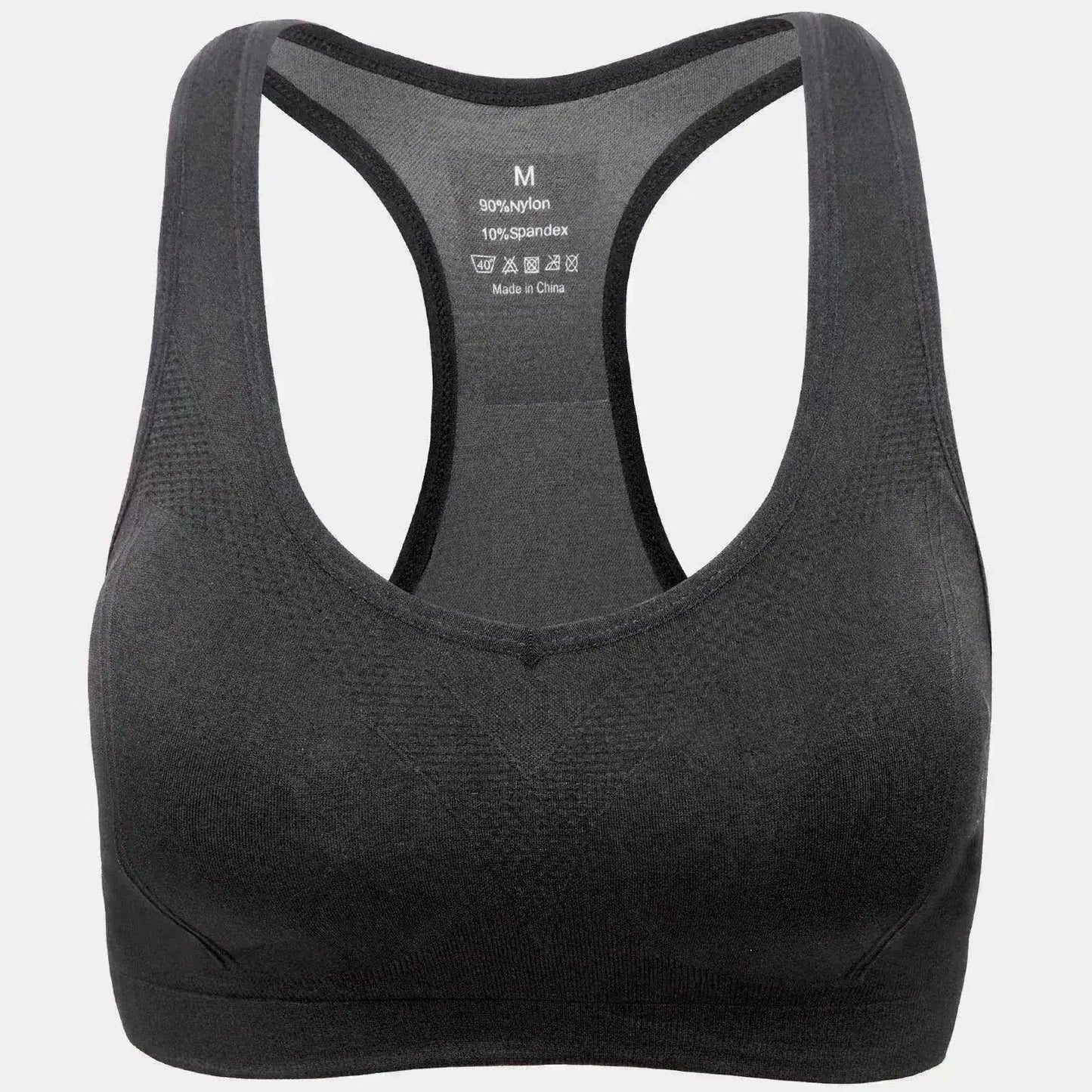 Women’s Stylish Racerback Athletic Sports Bra | Padded Seamless High I