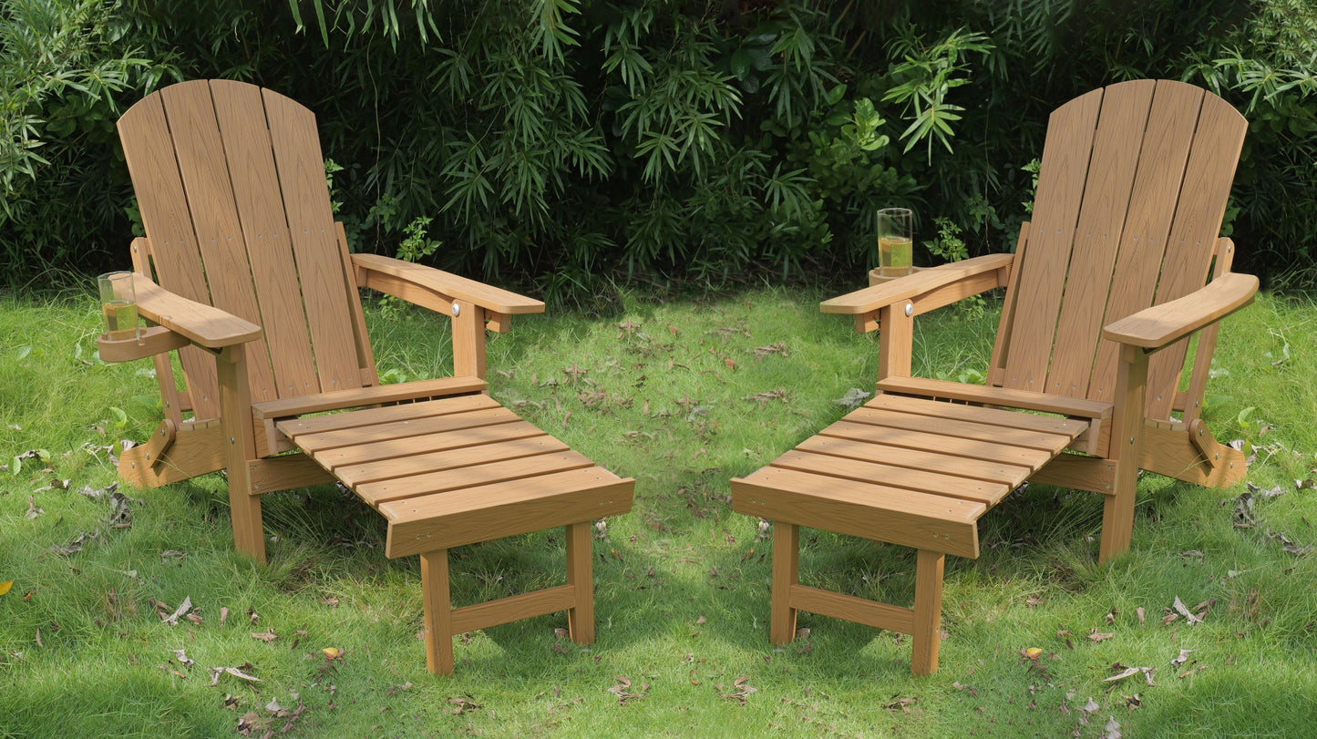 2-Piece All-Season Outdoor Lounge Chairs For Patio Leisure & Garden Relaxation Moments