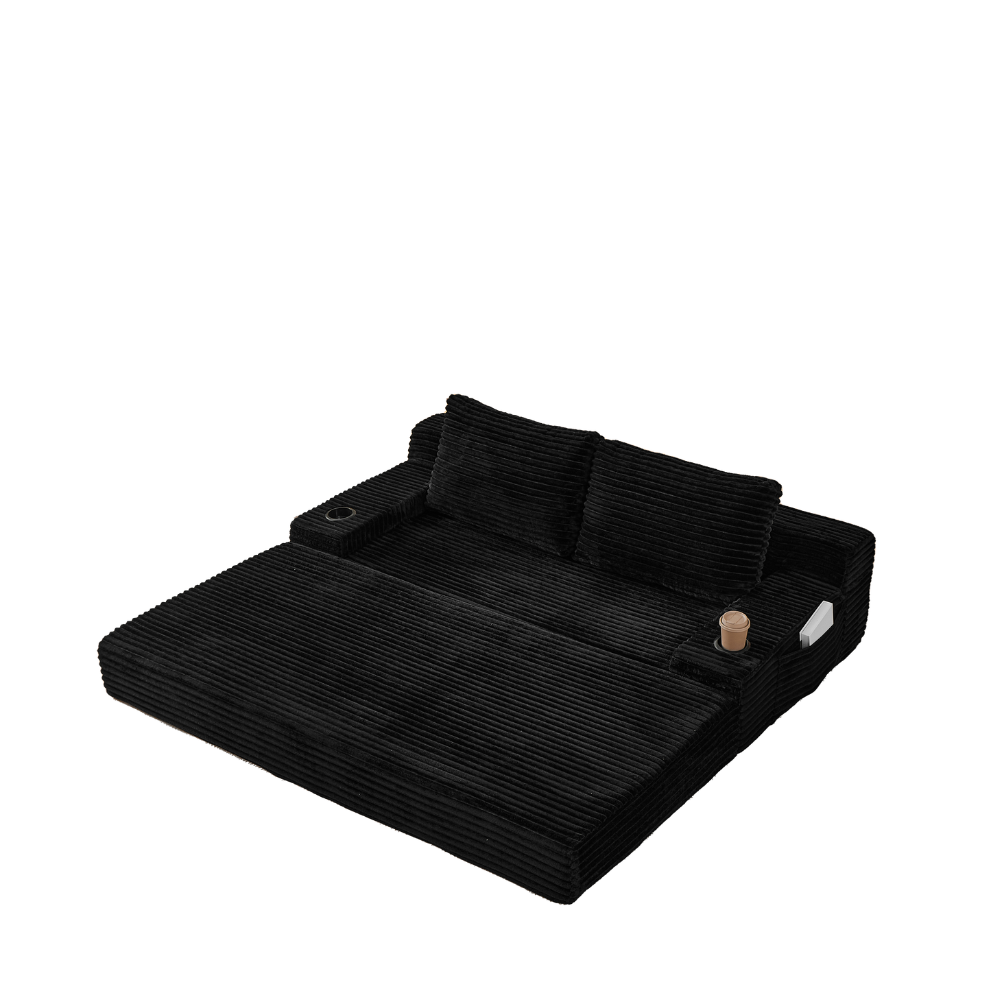 70.8-Inch Corduroy Two-in-One Sofa Bed