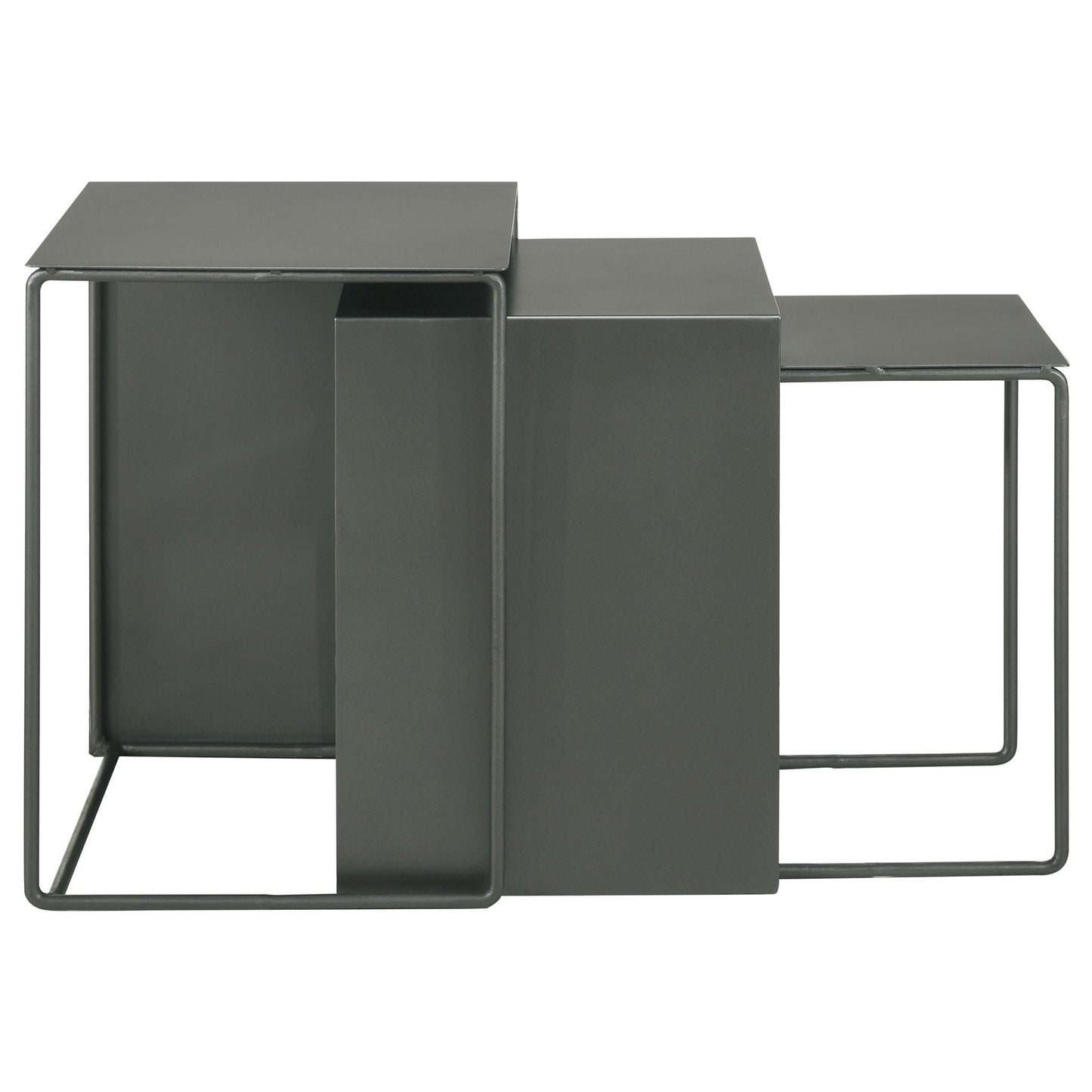 Vestal - 3 Piece Rectangular Nesting Table Set - Gray