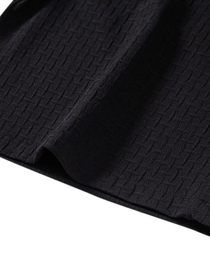 Men's Classic Textured Shorts with Elastic Waist