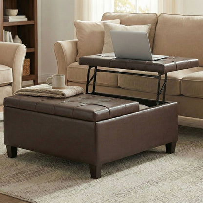Harrison - Upholstered Coffee Table Storage Ottoman